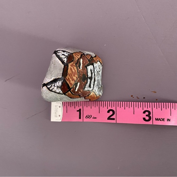 (6) LYNX SHELTER 2 Hand-Painted COLLECTIBLE Custom ROCKS One-Of-A-Kind - Picture 6 of 10